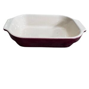 Emile Henry Maroon Casserole Dish 96.69 8.75” X 5.5”  made in France